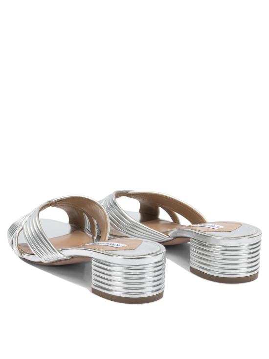 26SS 아쿠아주라 샌들 SUDMIDS3LAMCCC Silver - AQUAZZURA