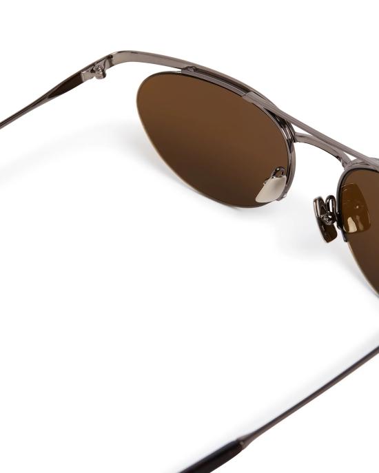 26SS 생로랑 선글라스 862854Y9969 1210 Brown - SAINT LAURENT