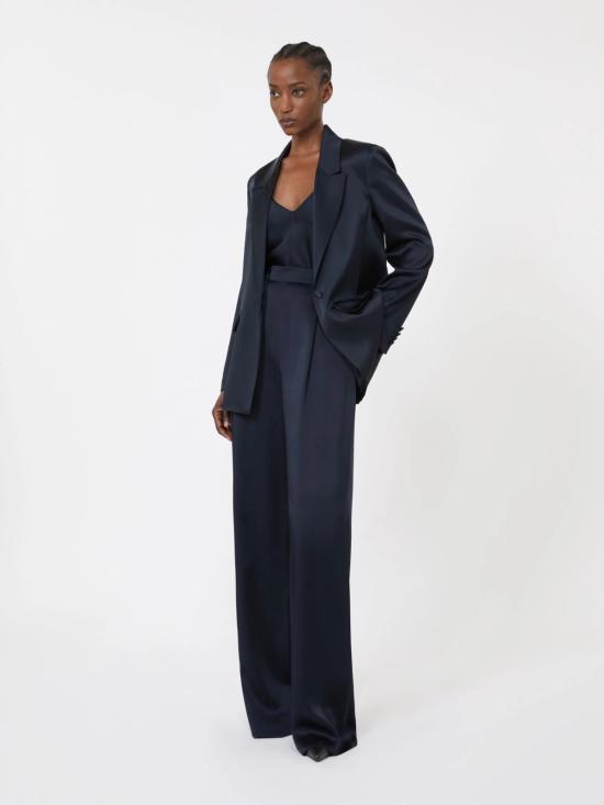 26SS 막스마라 스튜디오 스트레이트 팬츠 2616131023600 044 Blue - MAX MARA STUDIO