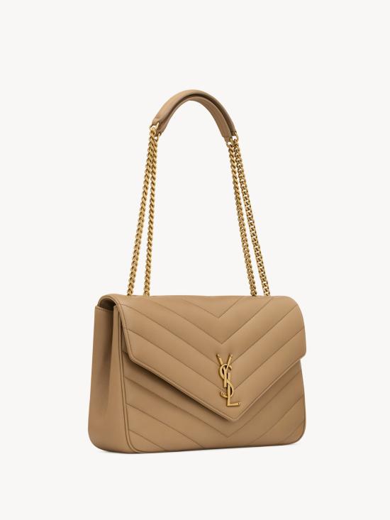 26SS 생로랑 루루 라지 마틀라세 램스킨 숄더백 803541AAEAX 2357 Beige - SAINT LAURENT