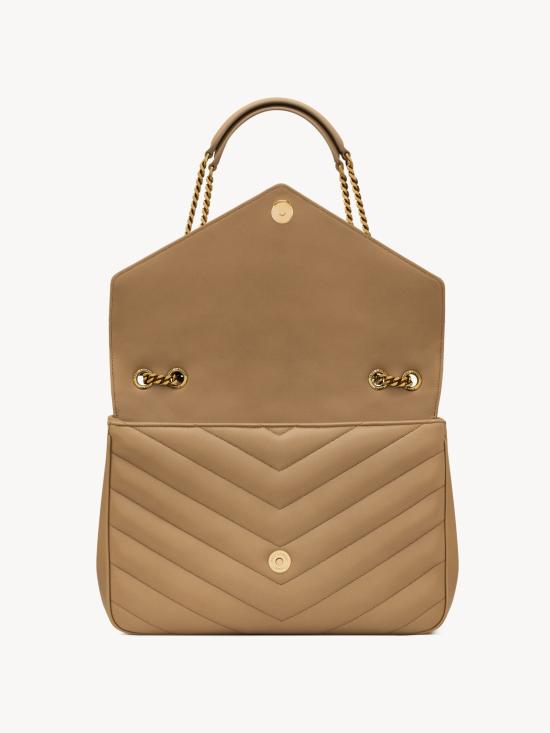 26SS 생로랑 루루 라지 마틀라세 램스킨 숄더백 803541AAEAX 2357 Beige - SAINT LAURENT