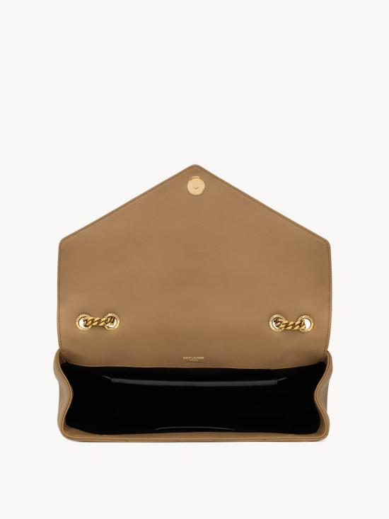 26SS 생로랑 루루 라지 마틀라세 램스킨 숄더백 803541AAEAX 2357 Beige - SAINT LAURENT