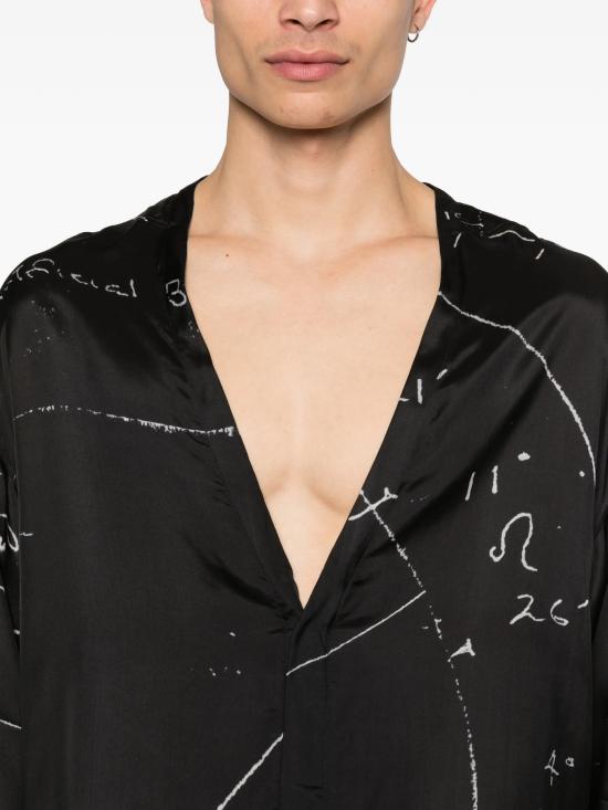 26SS 릭 오웬스 긴팔 셔츠 RU01F2295KP1 0911 Black - RICK OWENS