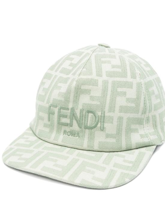 26SS [키즈] 펜디 모자 JFP082AWF6 F0QG2 Green - FENDI
