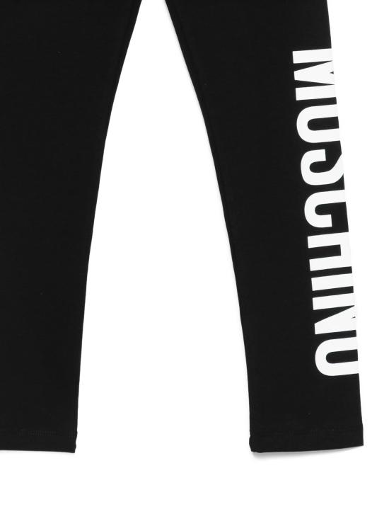 26SS [키즈] 모스키노 레깅스 HDP075LBA00 60100 Black - MOSCHINO