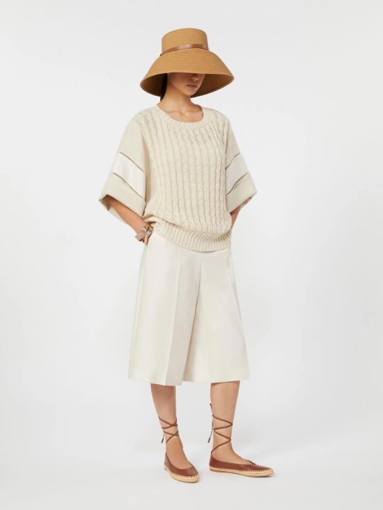 26SS 막스마라 숏팬츠 2611131032600 006 White - MAX MARA