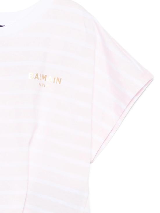 26SS [키즈] 발망 티셔츠 BY8B61Z3657 51EBC Pink - BALMAIN