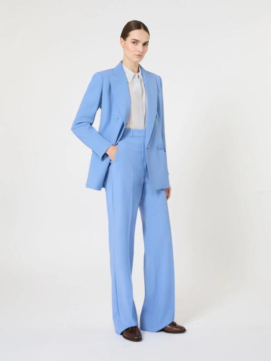 26SS 막스마라 스튜디오 스트레이트 팬츠 2616131041600 011 Clear Blue - MAX MARA STUDIO