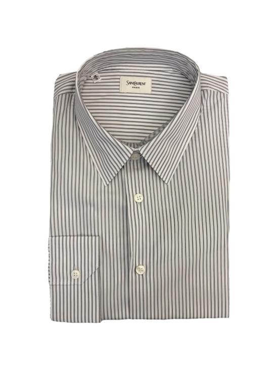 26SS 생로랑 반팔 티셔츠 859779Y2N03 9787 BIANCO BLACK STRIPE