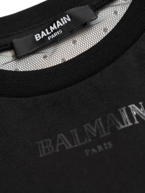 26SS [키즈] 발망 블라우스 BY8C31Z3672 930NE Black - BALMAIN