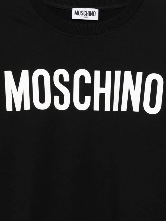 26SS [키즈] 모스키노 트레이닝 상의 HUF09YLDA11 60100 Black - MOSCHINO