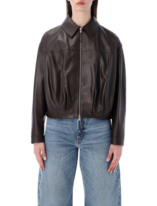 26SS 스워드 가죽 자켓 8201SPM SM78 Marrone