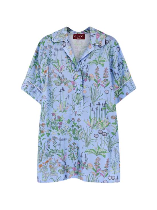 26SS 구찌 민소매 티셔츠 855618 ZAULE4340 Light blue floral
