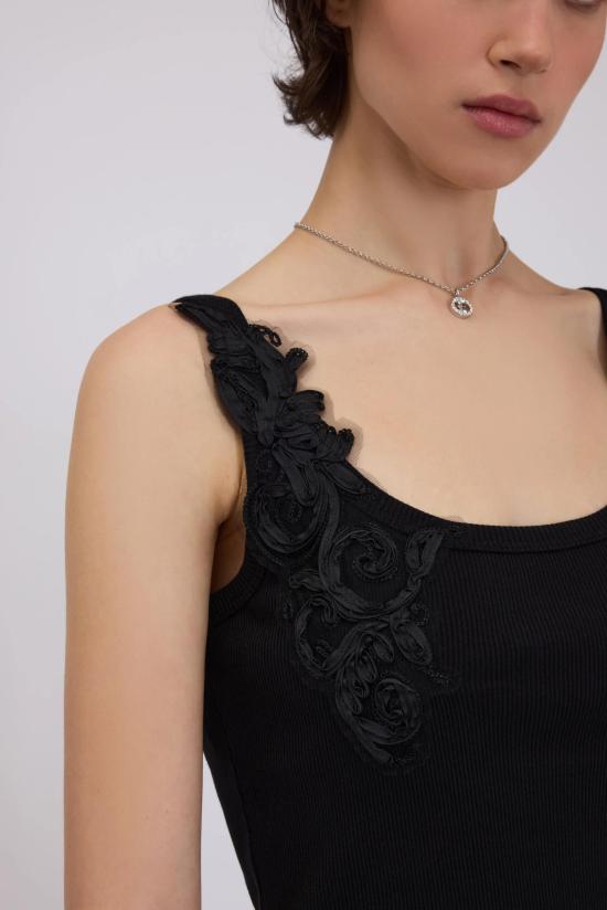 26SS 에르마노 피렌제 민소매 티셔츠 D48EL033EG0 MF099 Black - ERMANNO FIRENZE