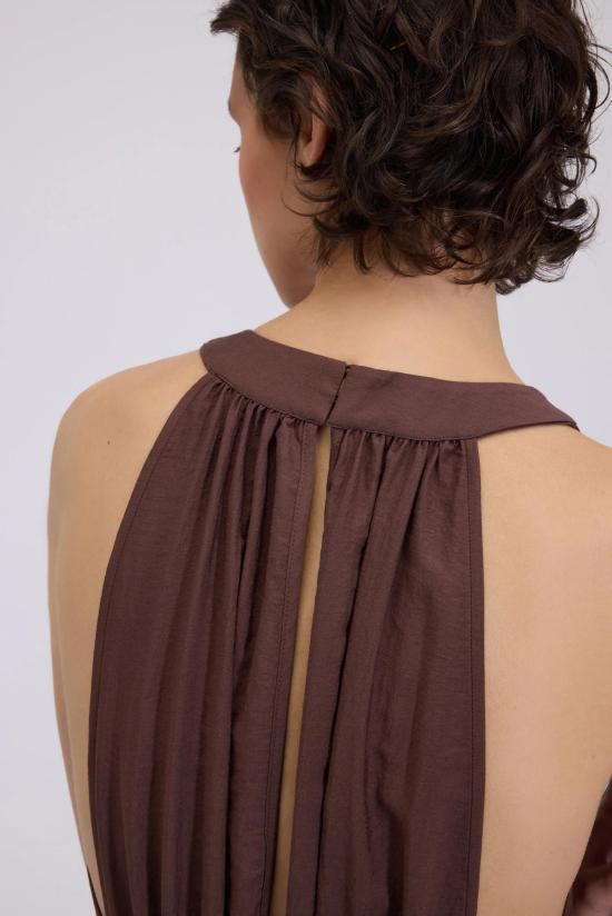 26SS 에르마노 피렌제 미디 원피스 D48EQ058ES7 MFB24 Moro noce - ERMANNO FIRENZE