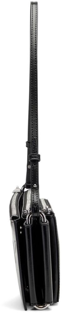 26SS 디젤 플래그-D 모듈러 로고 엠보스드 숄더백 X10713P8822T8013 BLACK - DIESEL