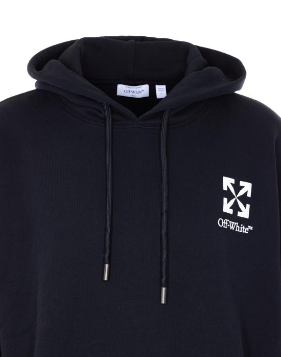 26SS 오프화이트 긴팔 티셔츠 OMBB085S26FLE00O 0001 Black - OFF WHITE