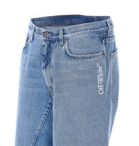 26SS 오프화이트 데님 팬츠 OMYA197S26DEN001 4000 Blue - OFF WHITE