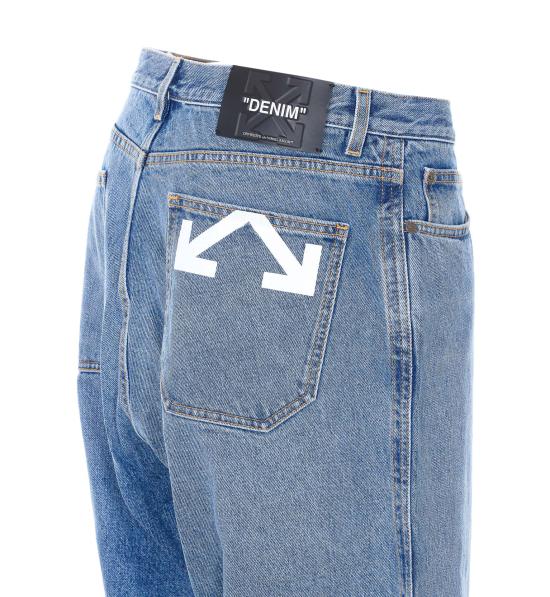 26SS 오프화이트 데님 팬츠 OMYA197S26DEN001 4000 Blue - OFF WHITE
