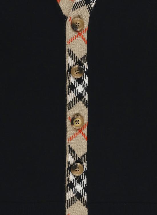 26SS [키즈] 버버리 가디건 8117201 KB5 LAVENHAMA1189 Black - BURBERRY