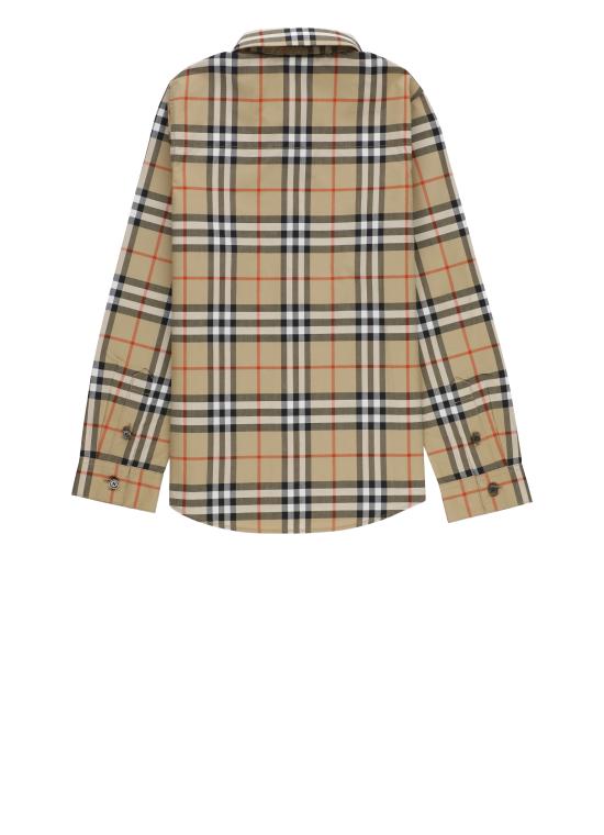 26SS [키즈] 버버리 셔츠 8117166 KB5 OWEN LS CHK EB9368 Beige - BURBERRY
