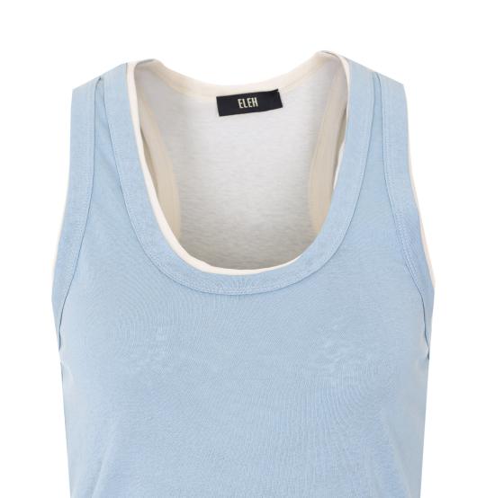 26SS 엘레 민소매 티셔츠 0250 CELESTE Blue - ELEH