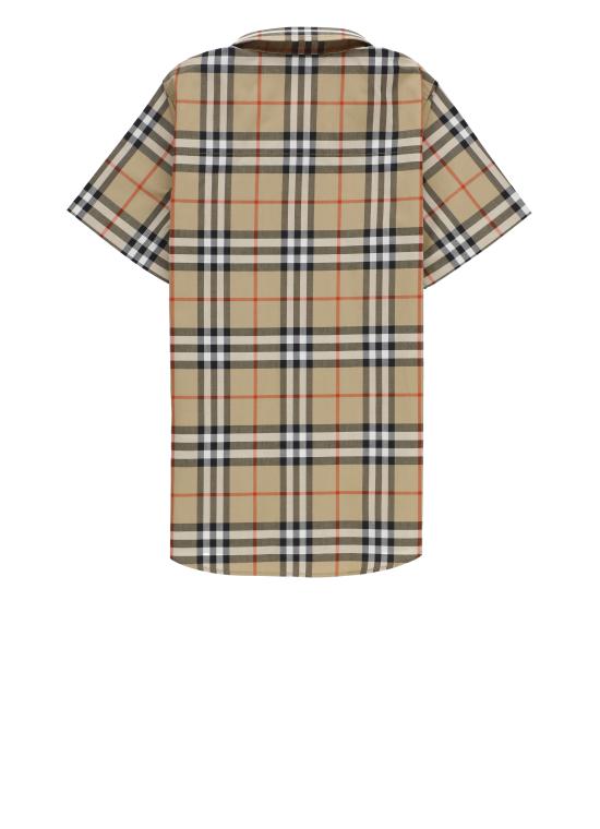26SS [키즈] 버버리 셔츠 8117145 KB5 OWEN SS CHK EB9368 Beige - BURBERRY