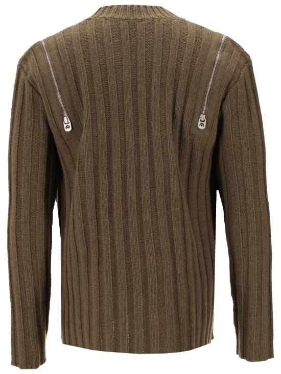 26FW 오프화이트 스웨터 OMHE20CF25KNI001 5810 BEECH BLACK - OFF WHITE