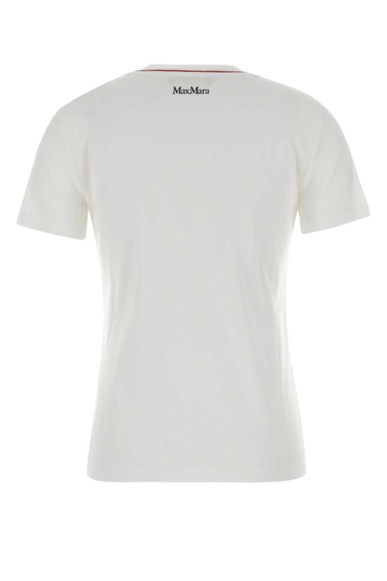 26SS 막스마라 스튜디오 반팔 티셔츠 2616971011600 001 White - MAX MARA STUDIO