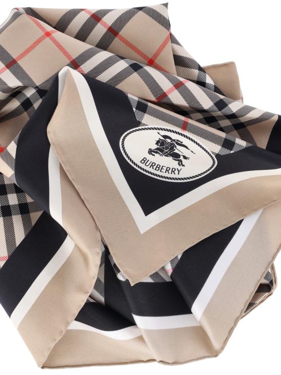 26SS 버버리 체크 실크 스카프 8113048 A2021 Beige - BURBERRY