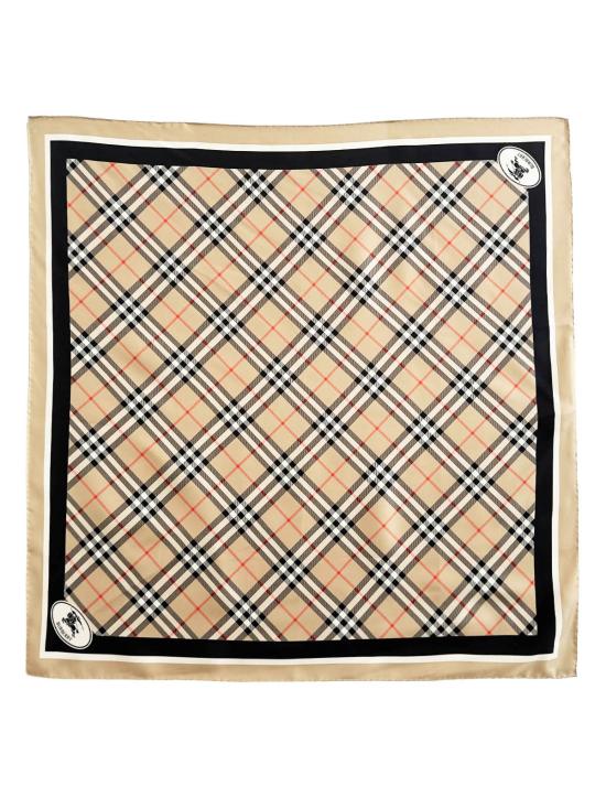 26SS 버버리 체크 실크 스카프 8113048 A2021 Beige - BURBERRY