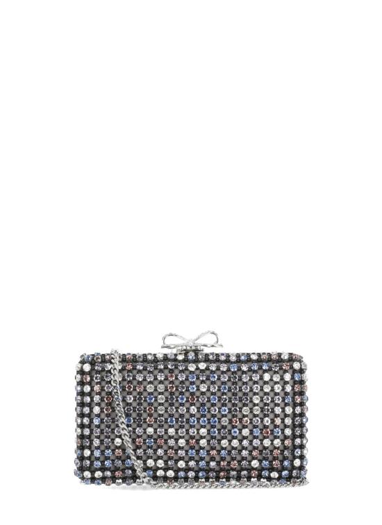 26SS 셀프 포트레이트 클러치/파우치 RS26305BMU CRYSTAL CHAINMAILMULTI COLOURE Black