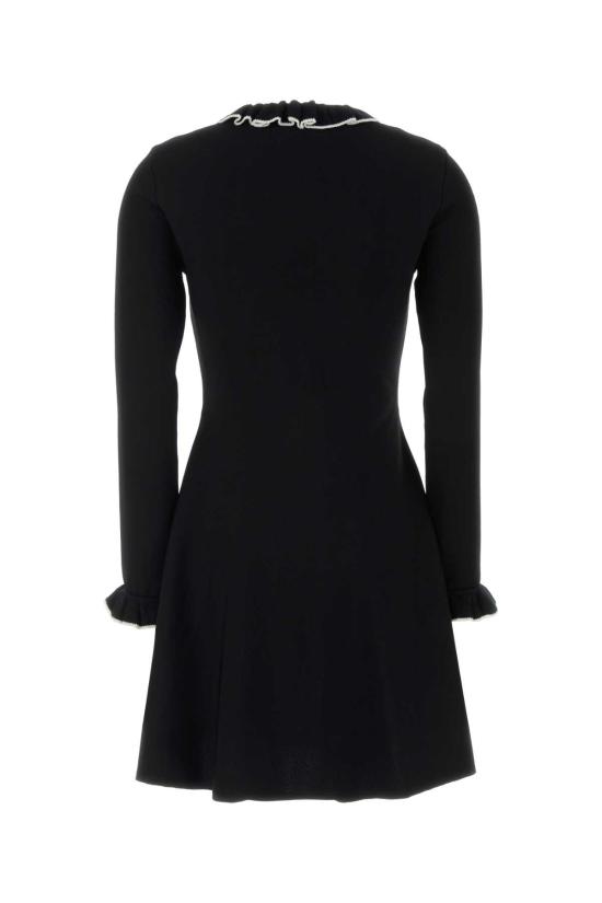 26SS 발렌티노 가라바니 미디 원피스 7B3KD13Y9K5 0NA Black - VALENTINO GARAVANI