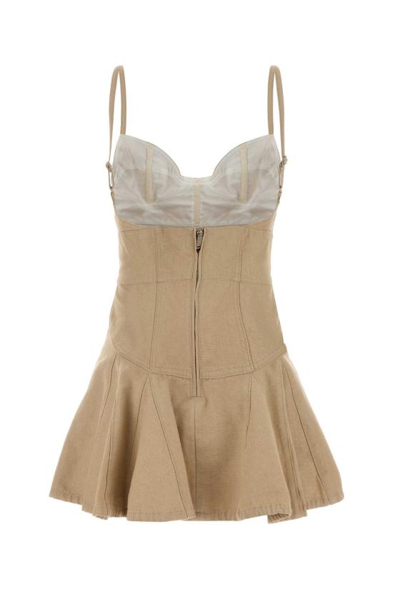 26SS 디스퀘어드2 숏 원피스 S75CV0978D30026 111 Beige o Tan - DSQUARED2