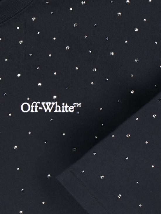 26SS 오프화이트 반팔 티셔츠 44MAA120S26J01E101 BLACK WHITE Black - OFF WHITE