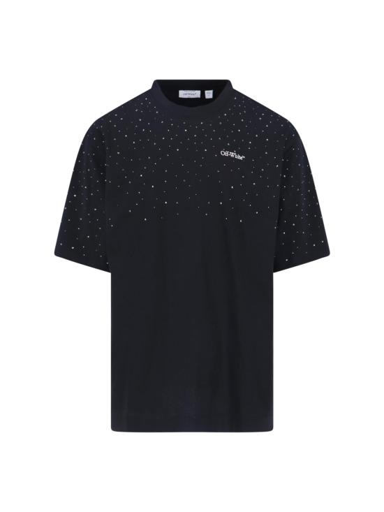 26SS 오프화이트 반팔 티셔츠 44MAA120S26J01E101 BLACK WHITE Black