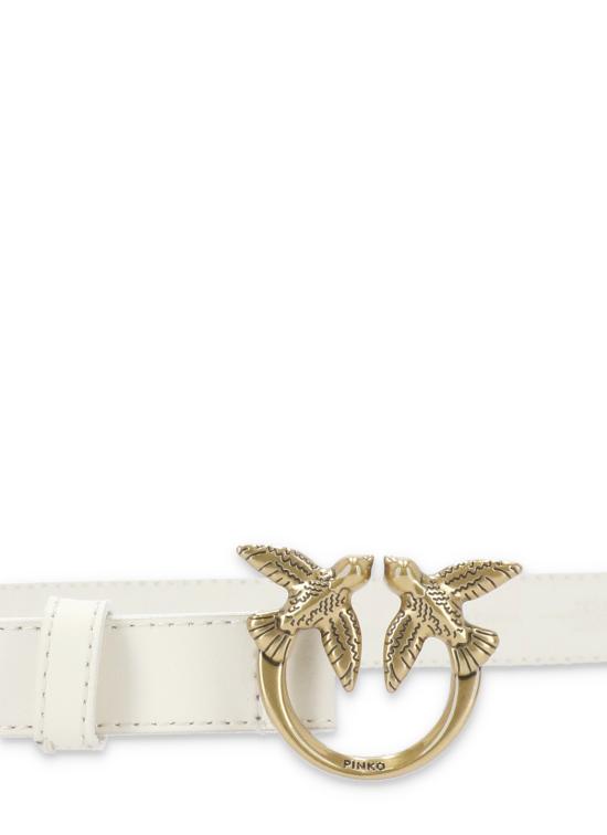 26SS 핑코 레귤러 벨트 100143 A0F1 Z14Q White - PINKO
