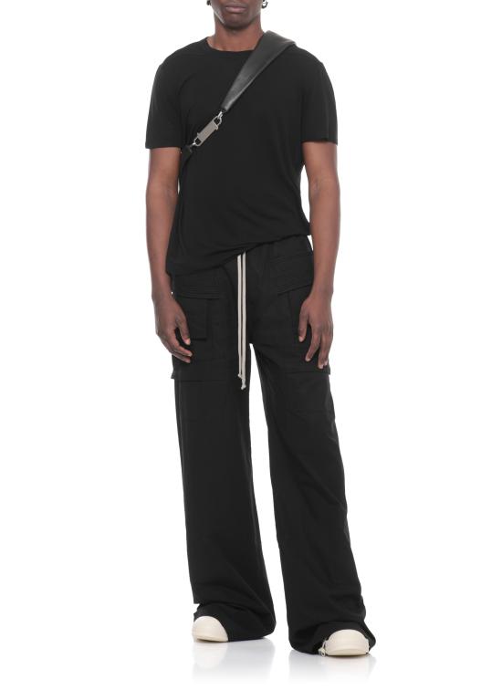 26SS 릭 오웬스 반팔 티셔츠 RU01F2265 JS09 Black - RICK OWENS