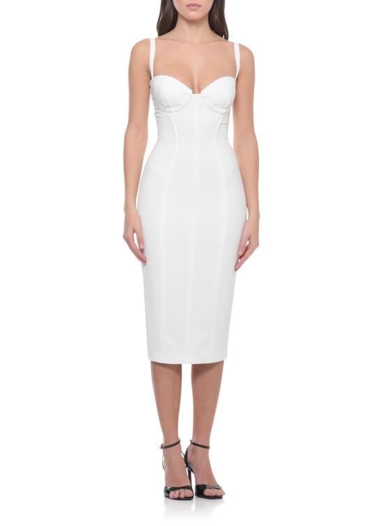 26SS 엘리자베타프랜치 미디 원피스 AB91861E2 360 Ivory - ELISABETTA FRANCHI