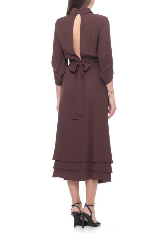 26SS 엘리자베타프랜치 미디 원피스 AB92361E2 644 Brown - ELISABETTA FRANCHI