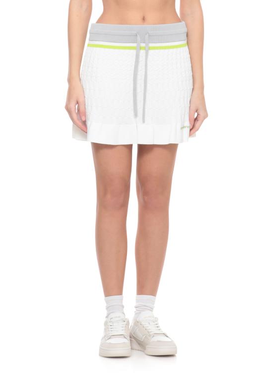 26SS 카사블랑카 미디 스커트 WSP26KW124801 VISCOSE White - CASABLANCA