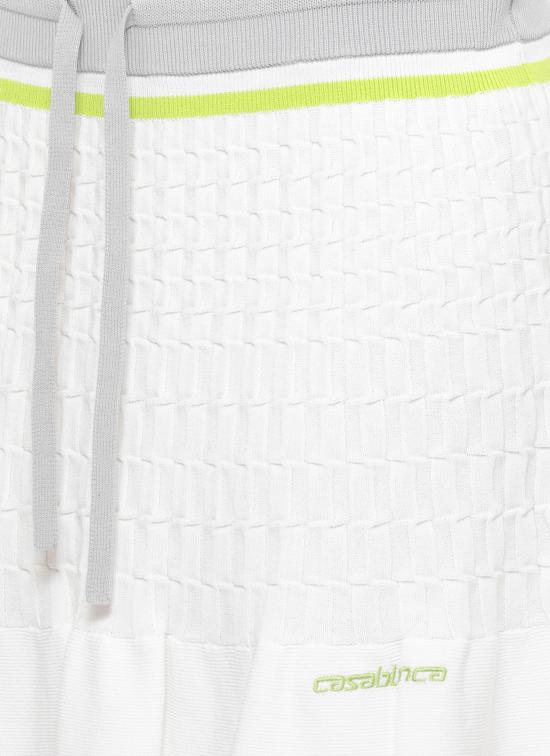26SS 카사블랑카 미디 스커트 WSP26KW124801 VISCOSE White - CASABLANCA