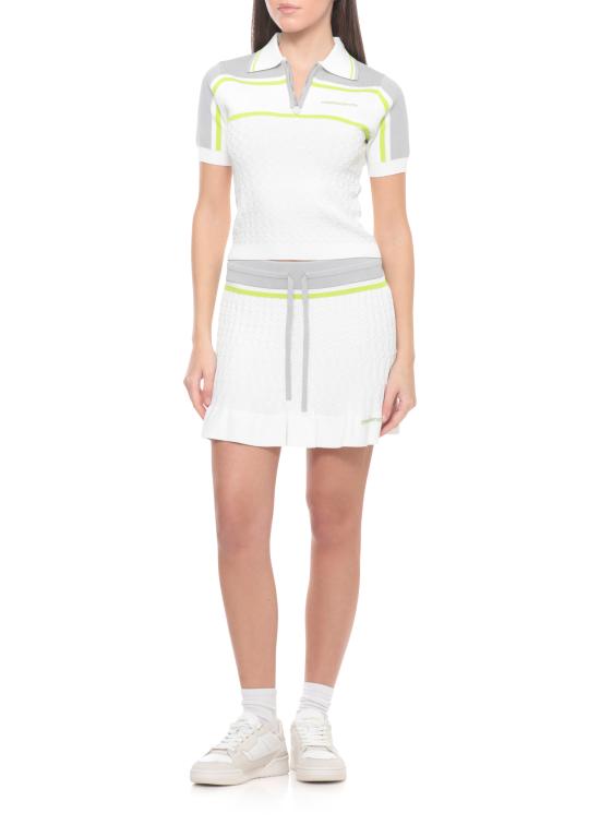 26SS 카사블랑카 미디 스커트 WSP26KW124801 VISCOSE White - CASABLANCA