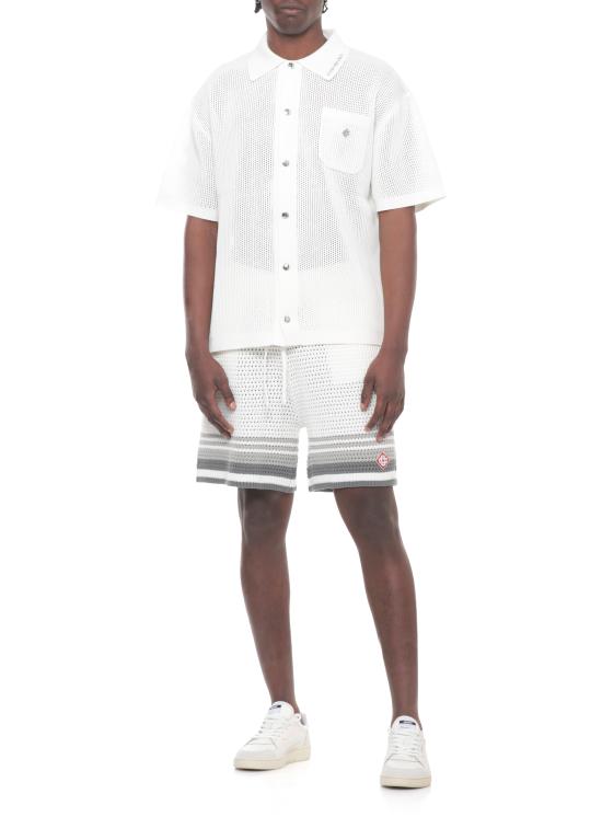 26SS 카사블랑카 반팔 셔츠 MSS26KW133803 MESH White - CASABLANCA