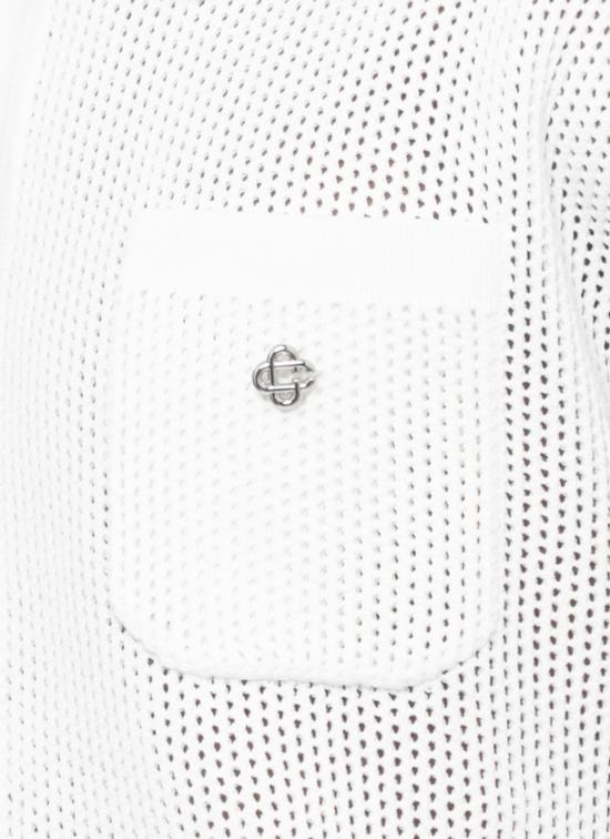 26SS 카사블랑카 반팔 셔츠 MSS26KW133803 MESH White - CASABLANCA