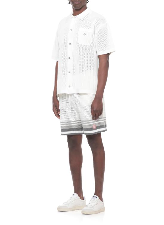 26SS 카사블랑카 반팔 셔츠 MSS26KW133803 MESH White - CASABLANCA