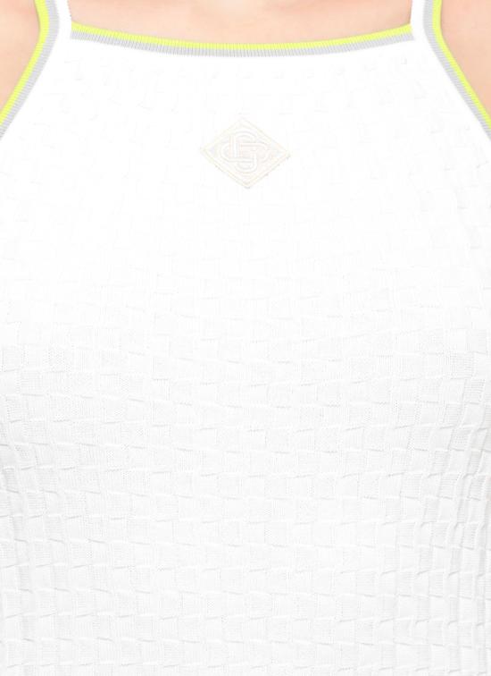 26SS 카사블랑카 미디 원피스 WSP26KW124601 VISCOSE White - CASABLANCA