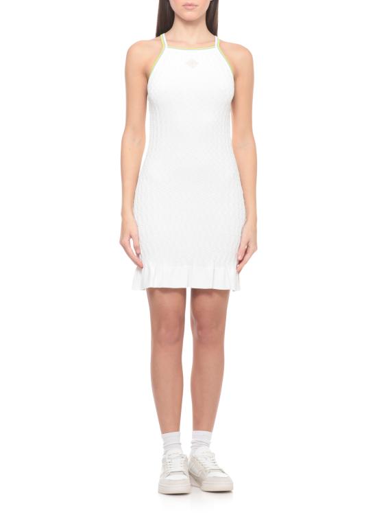 26SS 카사블랑카 미디 원피스 WSP26KW124601 VISCOSE White - CASABLANCA