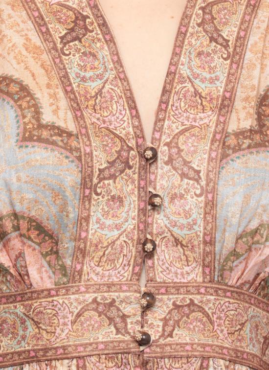 26SS 짐머만 미디 원피스 5753DRS262 TPML Brown - ZIMMERMANN