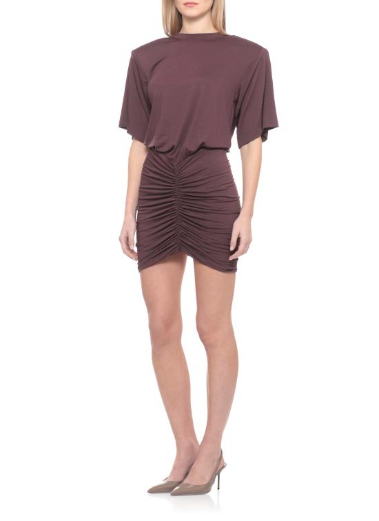 26SS 안다마네 미디 원피스 T190181A TJV053375 Bordeaux - ANDAMANE